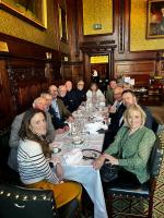 Lunch in the Houses of Parliament during our visit